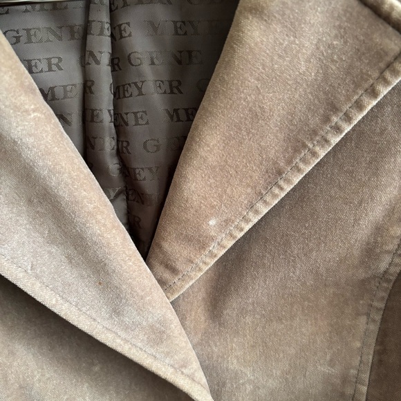 Velvety Tan Blazer Jacket y2K vibe size medium (8) - Picture 8 of 8